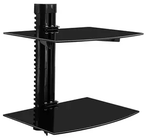 Floating Wall Mounted Dual Shelf Stand