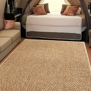 Outdoor Rug, Thick Artificial Grass & Coir Fiber Floor Mat, Durable Polyester, Washable Rug, Patio, Garden, Poolside, Balcony, Summer Decor