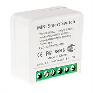 Mini Smart WiFi Relay Switch, DIY Timer Light Switch Module Smart Life/Tuya Application, Wireless Remote Control