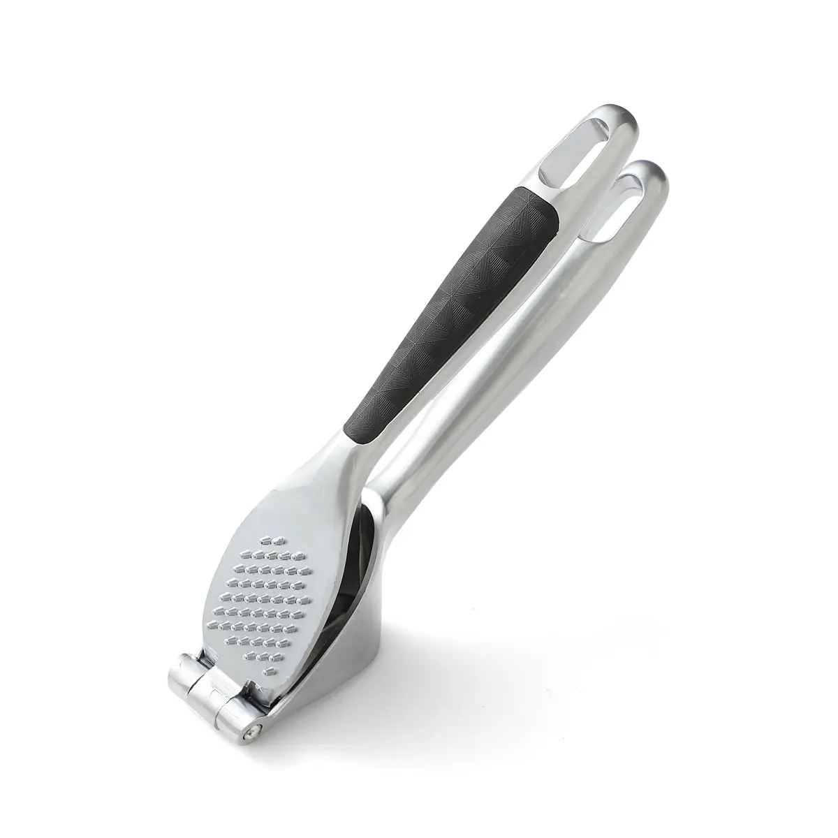 Zinc Alloy Garlic Mincer - Durable Metal Kitchen Tool with Easy-Squeeze Ergonomic Handle, Effortless Grip, Built-in Cleaner, High-Efficiency Extraction for Cooking, Ergonomic Grip Garlic Presses