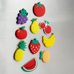 Fruit Design Fridge Magnet, Refrigerator Decorating Magnet, 10pcs/set Cute Magnetic Sticker For Refrigerator, Creative Home Decoration