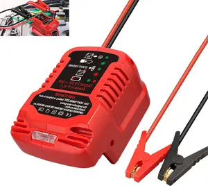 Jump Starter Adapter for Craftsman 20V V20 Li-ion Battery Powered with Jumper Cable Clamps Portable Car Charger Jump Starter(Battery Not Included)