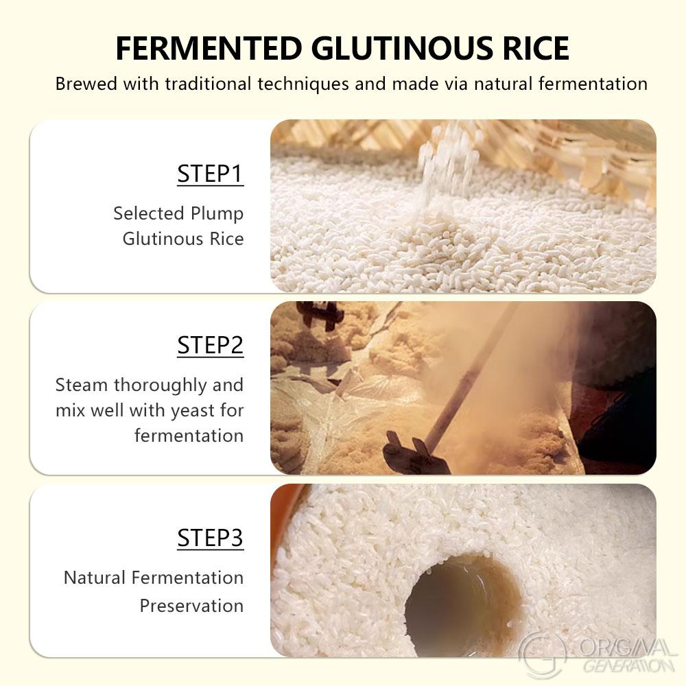 Sweet Soup with Osmanthus, Tremella and Rice Wine 90g（ 6pcs×15g）With Osmanthus，Snow Fungus，Rock Sugar，Jujube，Wolfberry,Sticky Rice