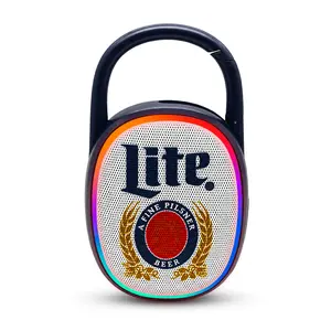 Miller Lite Bluetooth Clip-On Speaker with LED lights