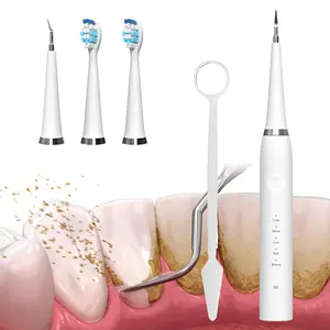 Plaque/Tartar Remover for Teeth, Dental Calculus Remover Teeth Cleaning Kit with LED Light & Adjustable Modes, for Women Men Pet Cat Dog