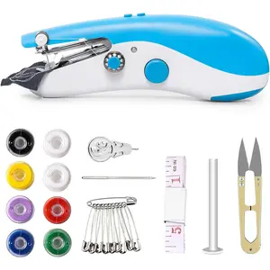 Sewing Machine,Hand Sewing Machine Kits,Mini Sewing for Beginners and Adults,Easy to Use Suitable for Clothes,Decoration Production,DIY,Travel