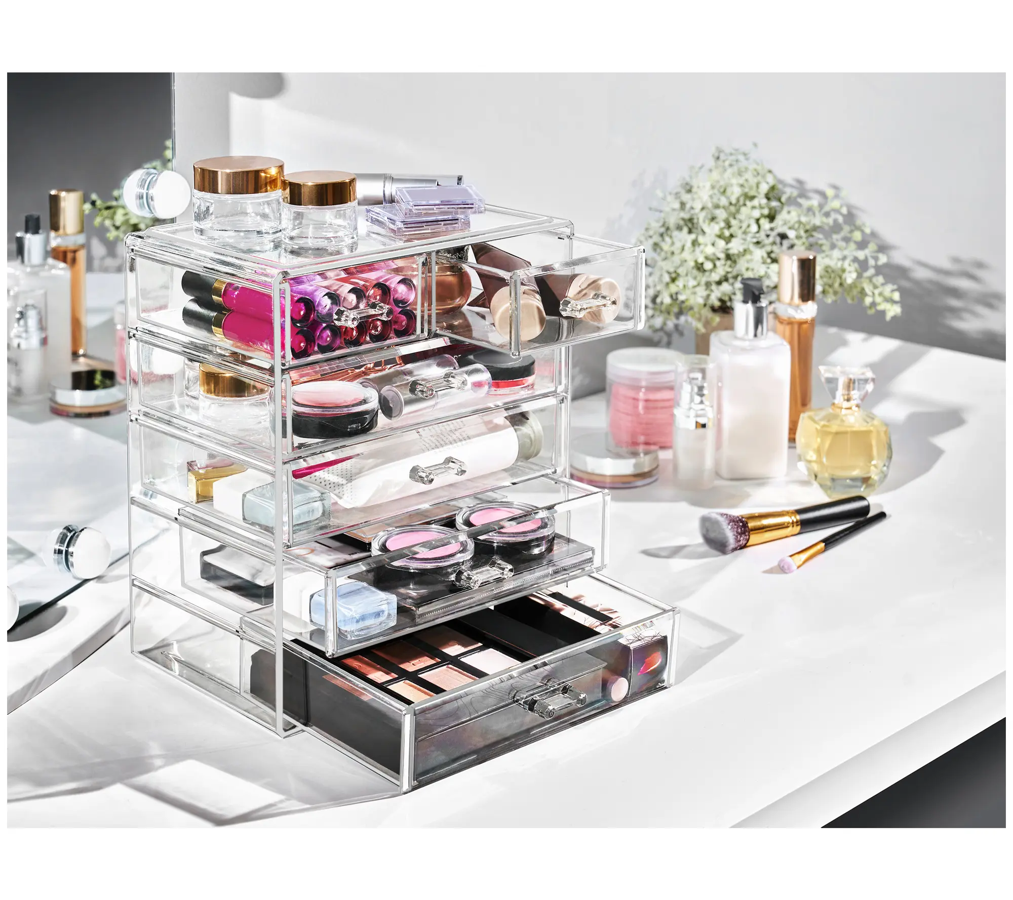 Sorbus Makeup and Jewelry Storage Case with 6 Drawers