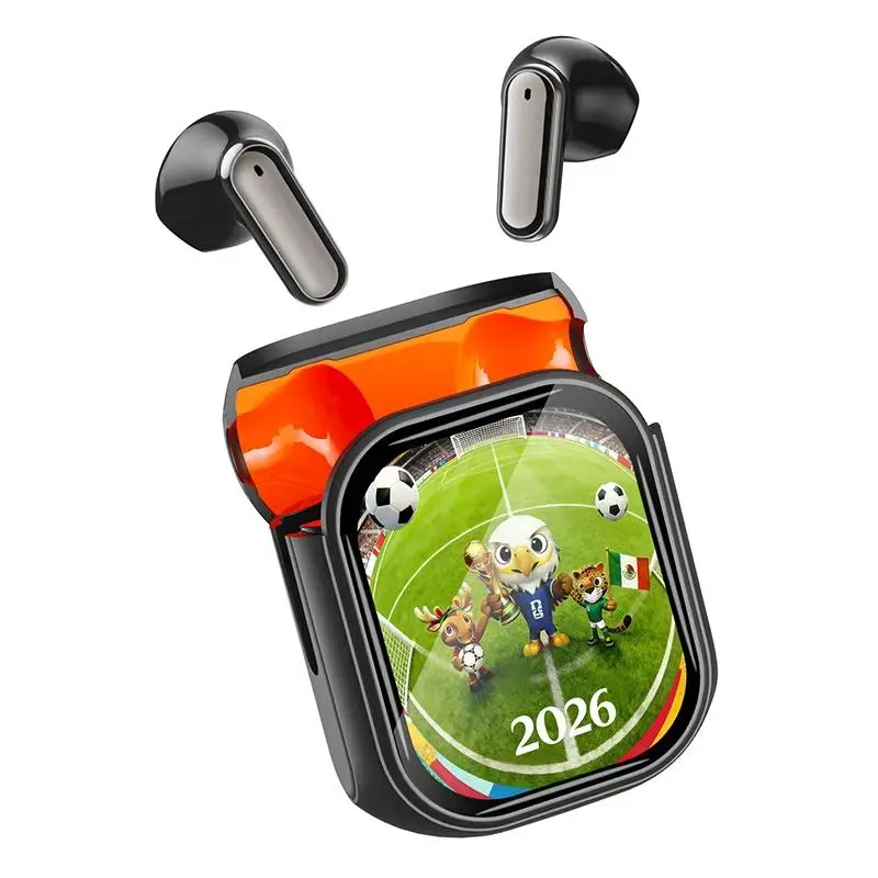 HITOTAON Wireless Noise Cancelling Earbuds - Bluetooth Smart Screen In-Ear Pods, Cableless Hands-Free Headphones, Waterproof, Sweat-Resistant, Compatible with iPhone/Android for Tailgate Parties, Dancing