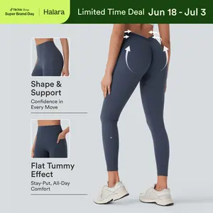 Halara UltraSculpt High Waisted Tummy Control Butt Lifting Ruched Pocket Shaping Yoga Leggings