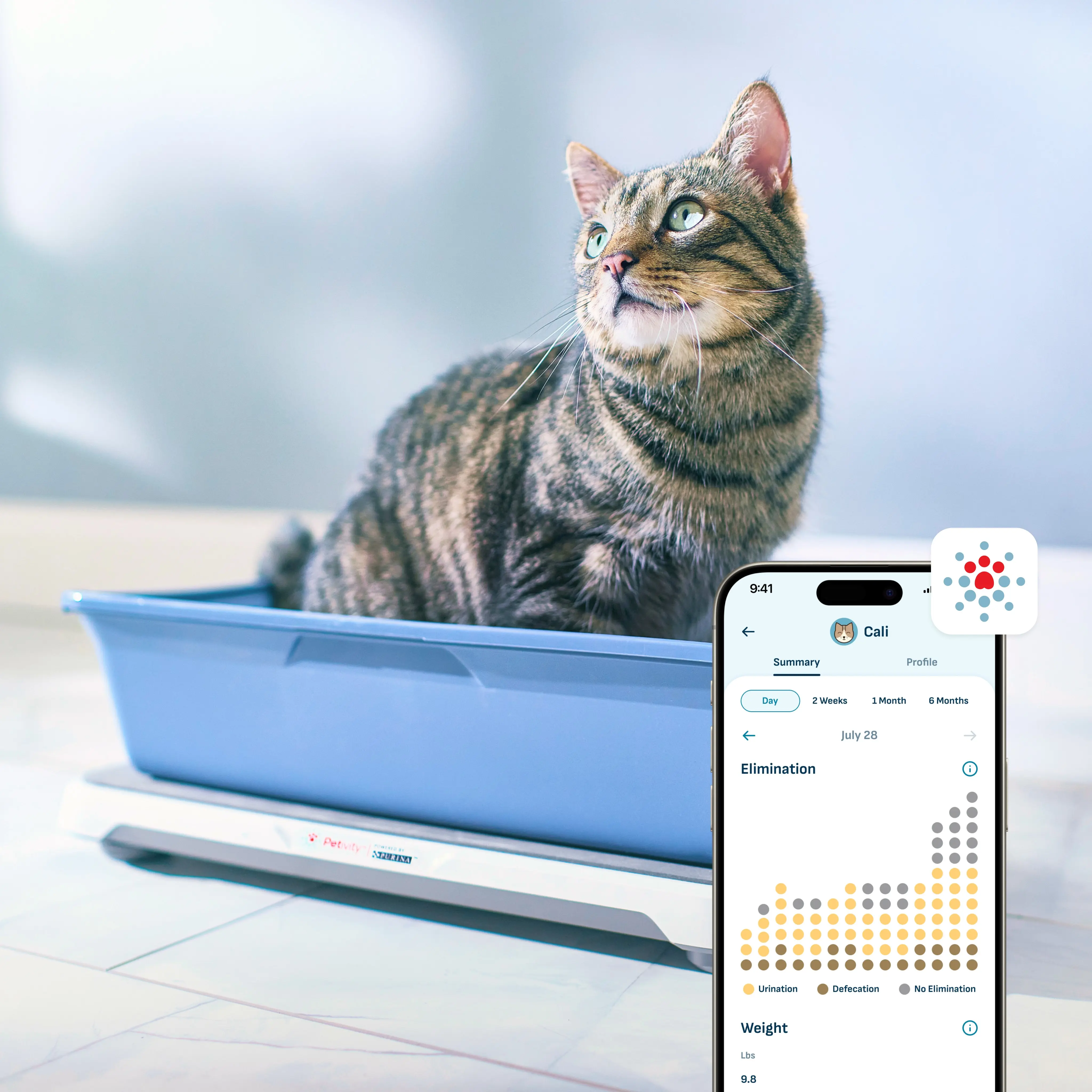 Smart Litter Box Monitor System uses AI technology to track your cat’s weight, urination, and defecation events. It delivers data via easy-to-read charts and monthly email reports