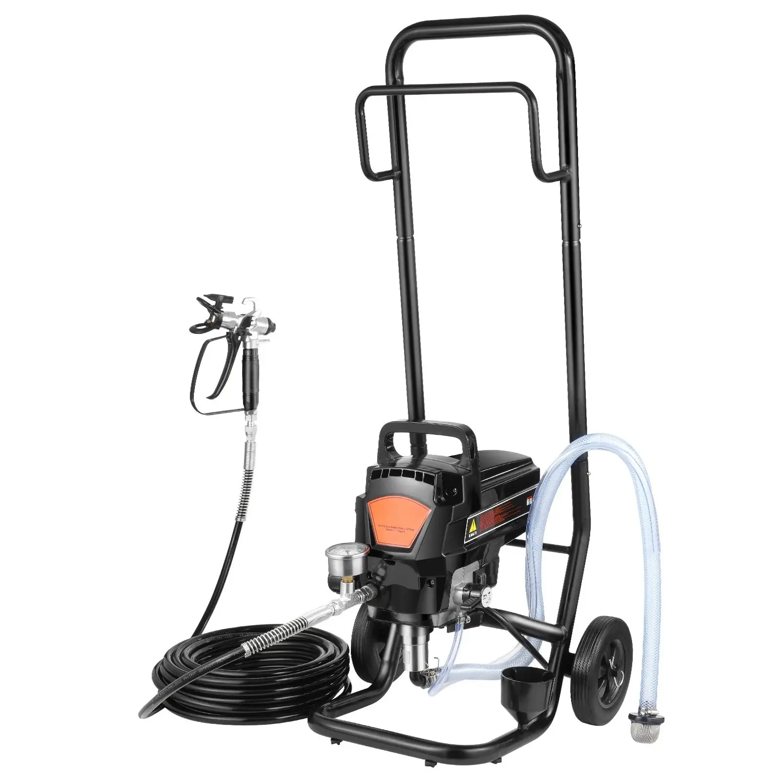 Stand Electric Airless Paint Sprayer 950W 3000 PSI High Efficiency Sprayer With Cart, Suitable For Home Interior And Exterior Painting On Walls Cabinets Furniture And Fences, Delivers Fine Smooth Even Finish, Low Overspray