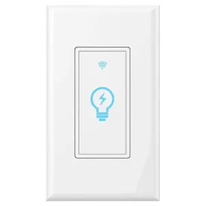 Smart Switch, WiFi Light Switch in-Wall Compatible with Amazon Alexa Google Home, Timing Function, Suit for 1/2/3/4 Gang Switch Box, Neutral Wire Required