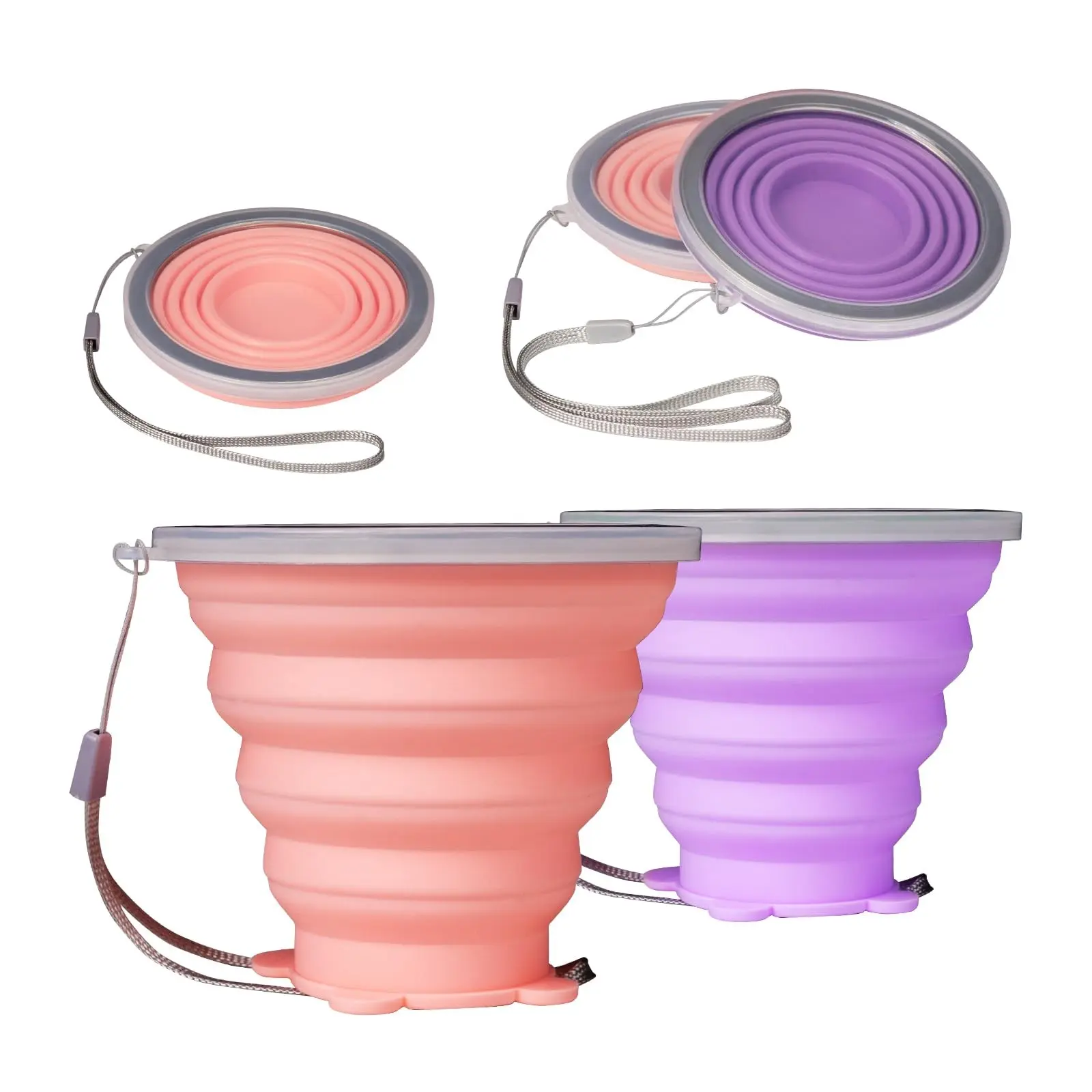 Cute Bear Silicone Collapsible Cup, Odorless Lightweight Travel Mug, Foldable Portable Water Cup for Outdoor Hiking Camping Mountaineering