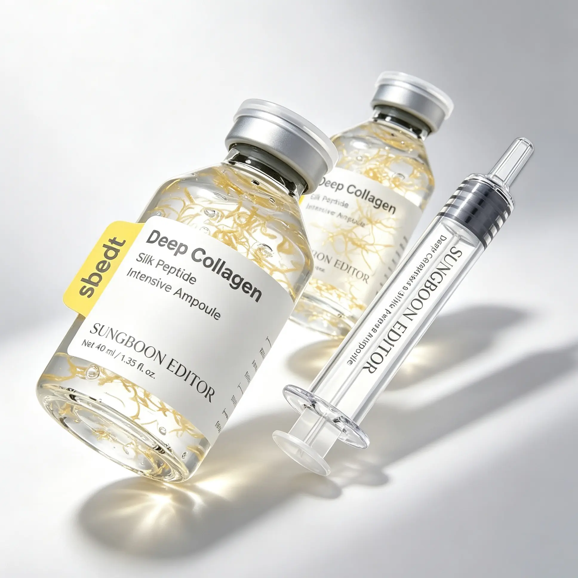 Sungboon Editor Silk Lifting Peptide Ampoule (1.35 fl oz/40ml) - Korean Anti-Aging Skincare Serum, Wrinkle Care, At-Home Face-Lift, Peptides & Deep Collagen for Plumping, Smoothing