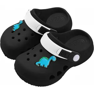 S-43 Kids Toddler Clogs Boys Girls Dinosaur Slip on Slides Sandals Summer Beach Pool Outdoor Water Shoes Shower Slippers Garden Clogs