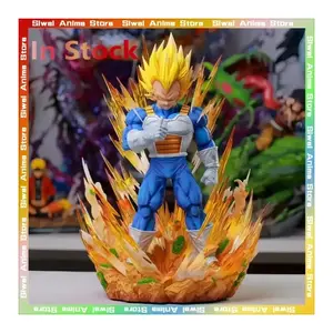 Dragon Ball Super Saiyan Majin Vegeta Large Size Anime Figure Action Statue Collectible Model Toy Desktop Ornament Birthday Gift