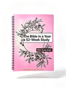 52-Week Faith Journal for Women – Spiral Bound Scripture Study Workbook, Daily Reflection & Devotional Planner, Christian Gift for Beginners