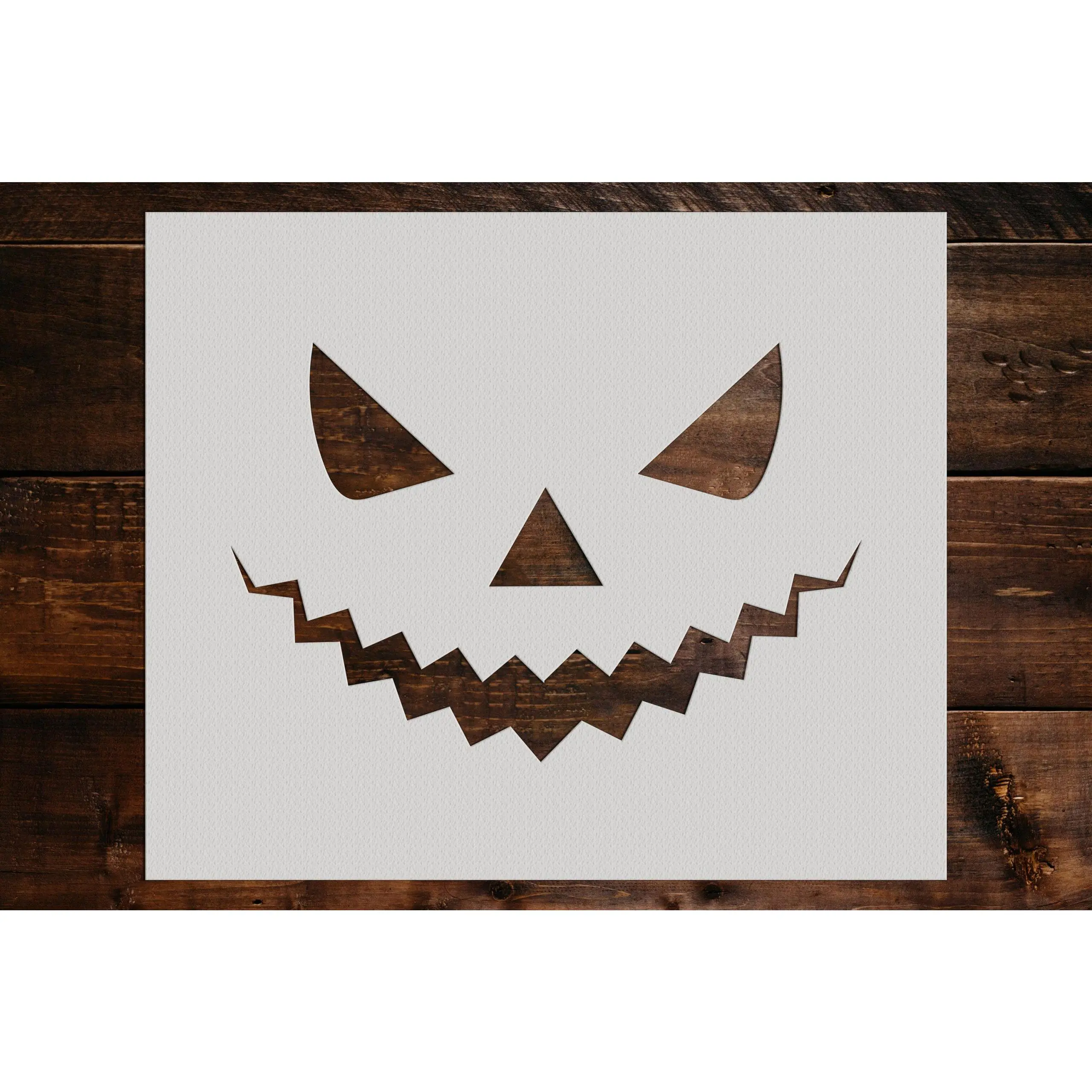 Pumpkin Face Stencil - Art and Wall Stencil