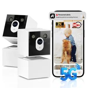 3MP AI WiFi PTZ Security Camera Dual-Band 2.4G/5G Smart Motion Detection 2-Way Audio Night Vision TF Card Cloud Storage 3.6mm Lens Indoor Surveillance cam  v4 business  security  cameras night vision surveillance home security wifi camera