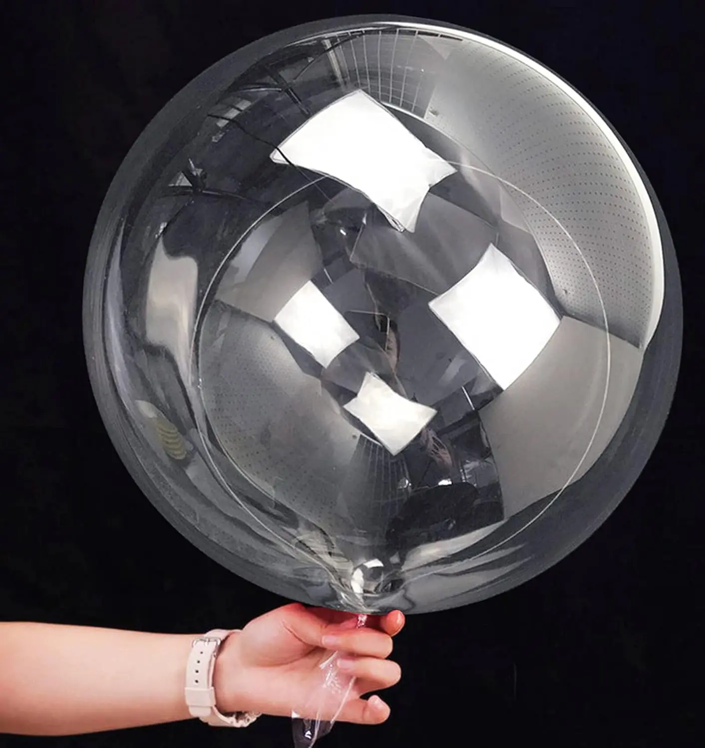 20 Inch Clear Balloons Bubble Balloons, 11 Pcs DIY Bobo Balloon for Stuffing, Helium/Air Large Transparent Balloon for Birthdays Anniversary Weddings Baby Showers Christmas Party Decorations