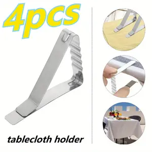 4pcs Tablecloth Clips, Conference Table Anti-Slip Clips, Tablecloth Holders, Picnic Clips, Triangular Tablecloth Clips, Wide-Mouth High-Elasticity Long-Nose Tablecloth Clips, Table Surface Clips