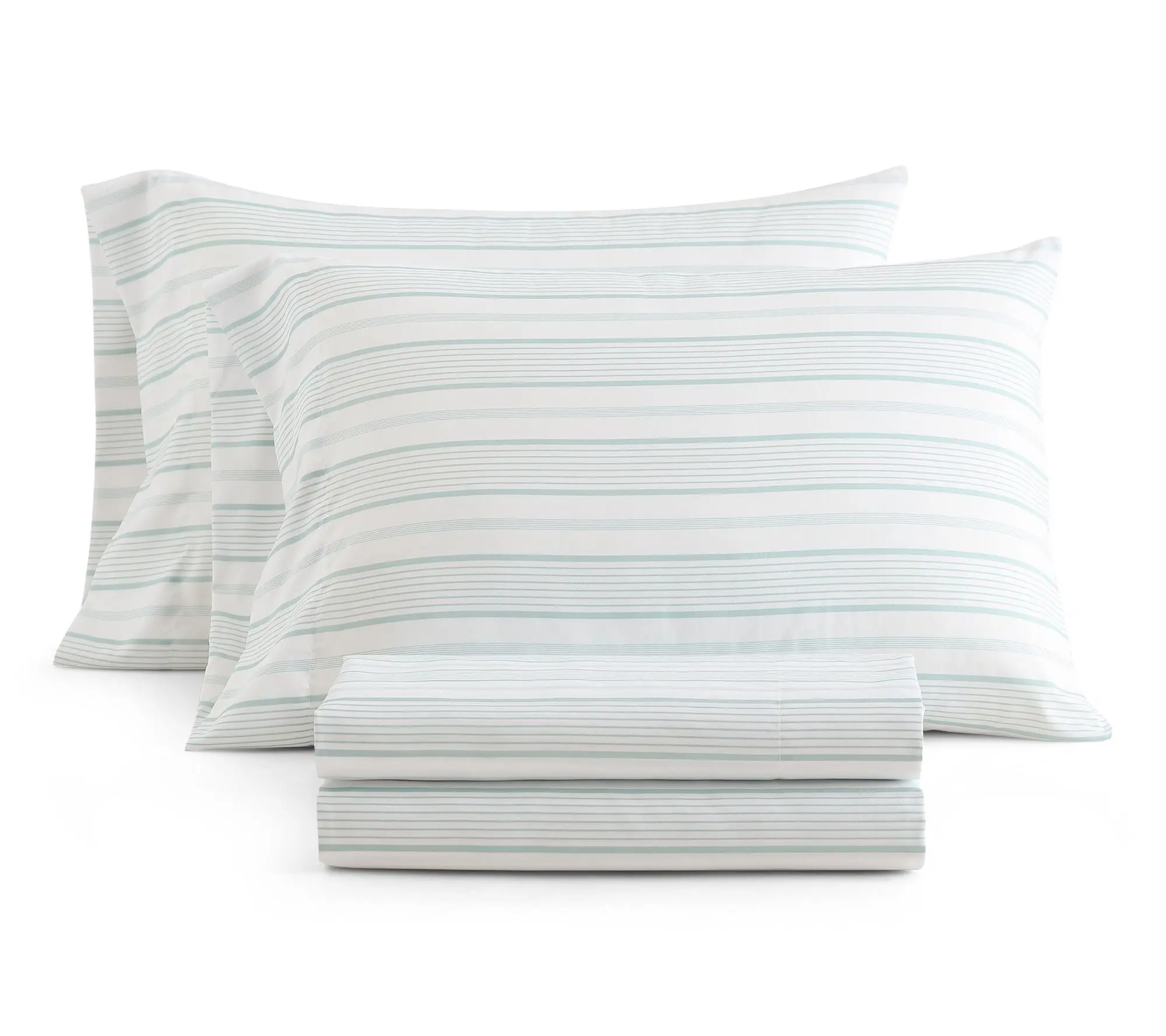Martha Everyday Madison Stripe Blue Twin Shee t Set