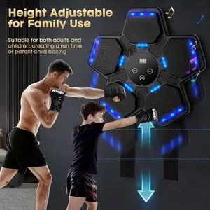 Music Boxing Machine, Bluetooth Music Punching Bag with Boxing Gloves, Smart Boxing Machine for Kids Adult, Wall Mount Workout Equipment Target for Home, Gym, Office