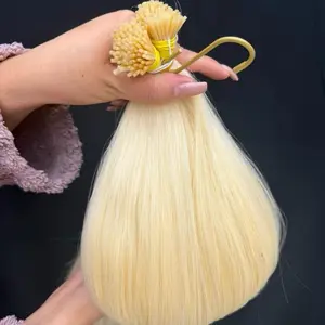 Rubio 613 itips - High-Quality Blonde Hair Extensions for Smooth and Silky Results Natural Wavy Hairpieces