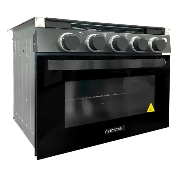 Way Interglobal WAYCF-RV17BB 17 in. 2022 Greystone 2 in 1 Gas Range & Cooktop with Black LED Knobs