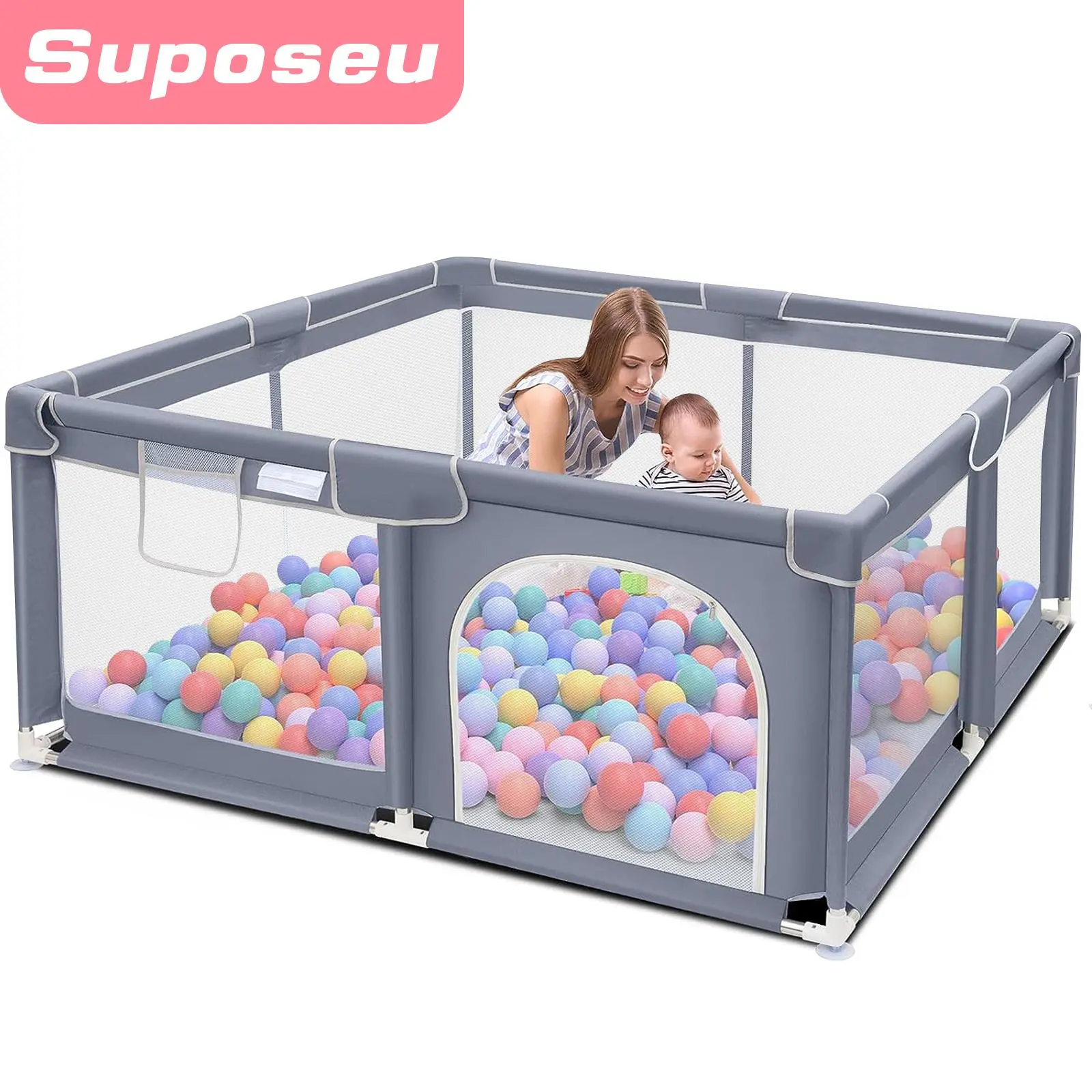 Grey Playpen