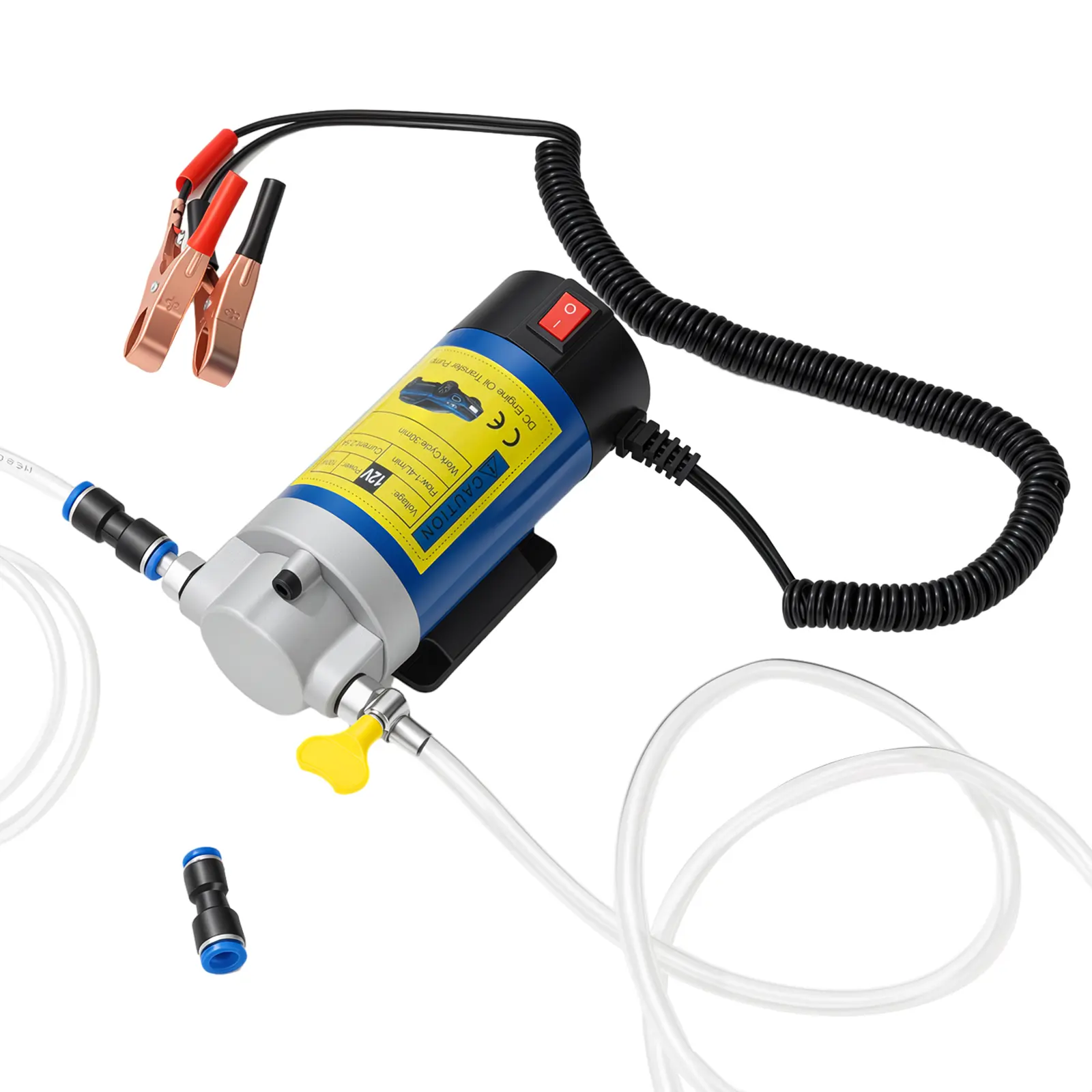 GJANSH 12V Self-Priming Electric Oil Extractor Pump Unit, Plug-and-Play Car Repair Tool for Cars/Motorcycles, with Transmission Fluid Extraction & Oil Change Functions