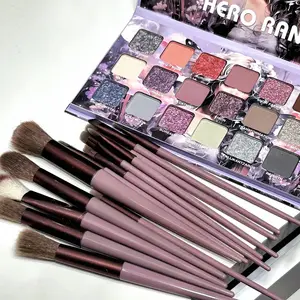 Animated Floral Fairy 21-Color Eyeshadow Palette with Brush Set - Pearl Shimmer, Matte & Metallic Finishes - Beginner-Friendly, Smudge-Proof, Long-Lasting & Easy Removal - Seasonal Fall-Winter Shades for Holiday Makeup - Great Gift Idea！