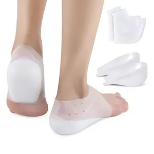 Heel Protectors Invisible Inner Insole Height Increase Insoles ~2.5cm Height Invisible Shoe Lifts Arch Inserts Footwear Comfort Soft comfortable gel pat