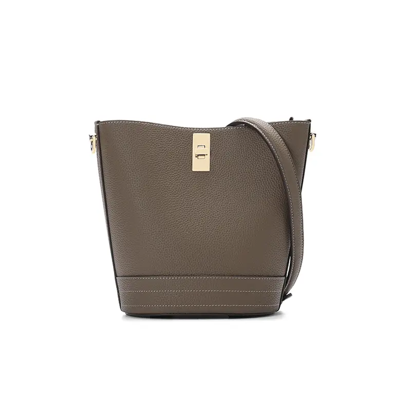 SADI Stylish Simple Luxurious Casual Portable Cowhide Ice-Cream Cone Women's Crossbody & Shoulder Bag Purse, Cow Hide Women's Crossbody & Shoulder Bags