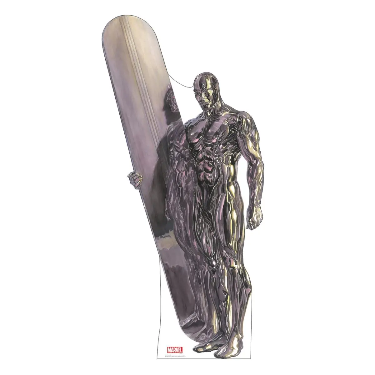 88 x 41 in. Silver Surfer Cardboard Cutout, Marvel Timeless Collection