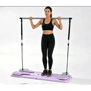 Yoga Board,8 in 1 Multi-Functional ABS Yoga Board Pilates Board - High Quality PVC for Abdominal And Core Strength Training, Home Fitness Equipment for Men And Women, Folding And Portable Design