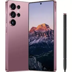S25Ultra Android Smartphone, 6.8 Inch Dual 108MP+48MP Cameras, Long-Lasting 6800mAh Battery, Fast Charging, OTG Function, Facial Recognition Unlocking, Stylus, 12GB RAM +512GB ROM, 5G Network, Unlock Cellphone