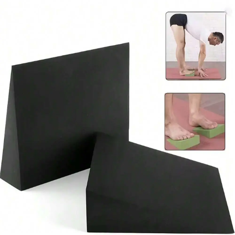 Adjustable Squat Wedge Board & Calf Stretch Incline Board, Triangular Yoga Block, Stability Training, Leg Strength, Balance, Weightlifting, Recovery, Yoga Equipment, Stretching Gear, Home Yoga Equipment, Yoga Fitness Equipment