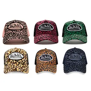 Von Dutch Velvet 'Cheetah' Trucker Hats  – All Styles