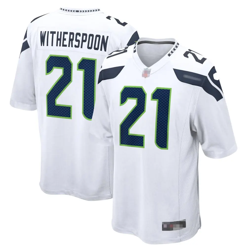 Men's Seattle Football #21 Witherspoon Premium Stitched Fan Edition Jersey - Custom Available, US Ready, Gift For Fans, Trending 2026