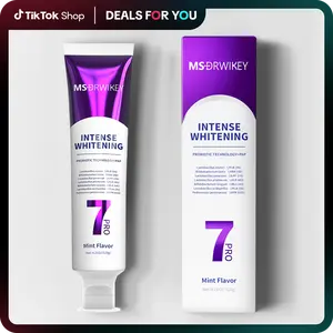 MSDRWIKEY 7-Pro Brightening Toothpaste | Purple Toothpaste Neutralizes Yellow Tones | Enamel-Safe Formula | Long-Lasting Fresh Breath #dealsforyoudays