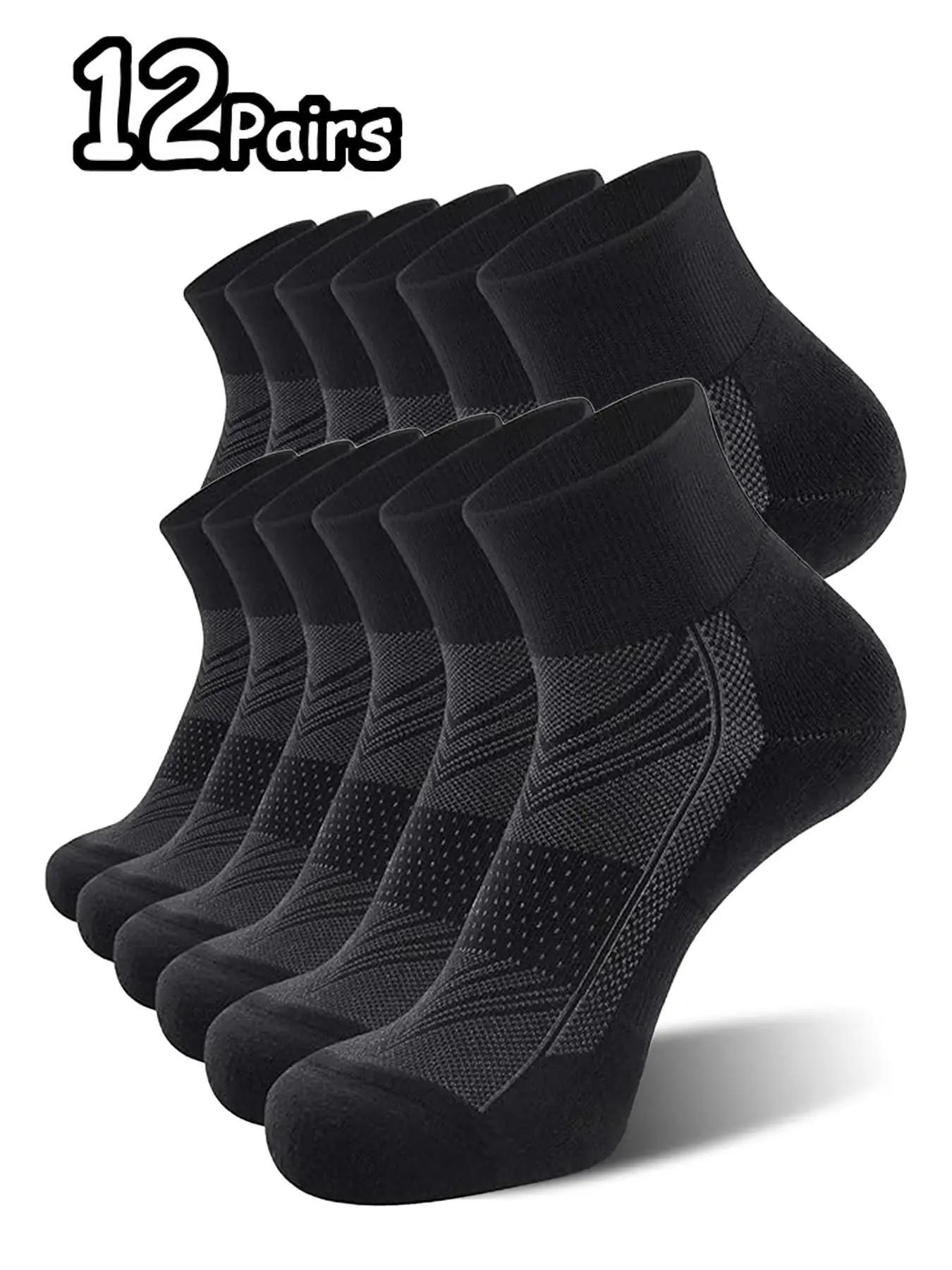 Men's Patchwork Crew Socks, Casual Comfy Breathable Socks for Daily Outdoor Wear, Athletic Running Socks for Men