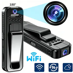 1080P Portable Handheld Camera,Wearable Action Camera,180° Handheld Sports Camera,Vlogging Camera,Video Recording Camera Portable Clip Design,Wifi Wireless Transmission,Infrared Night Vision,Suitable for Outdoor Sports,Security