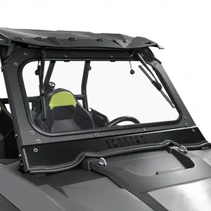 StarknightMT 14-18 XP 1000 Vented Glass Windshield With 2 Manual Wipers Compatible with Polaris RZR XP 1000 2014-2018 / XP Turbo 15-18 RZR 900 Front Window DOT Approved Dual Sliding Vents Anti-Scratch