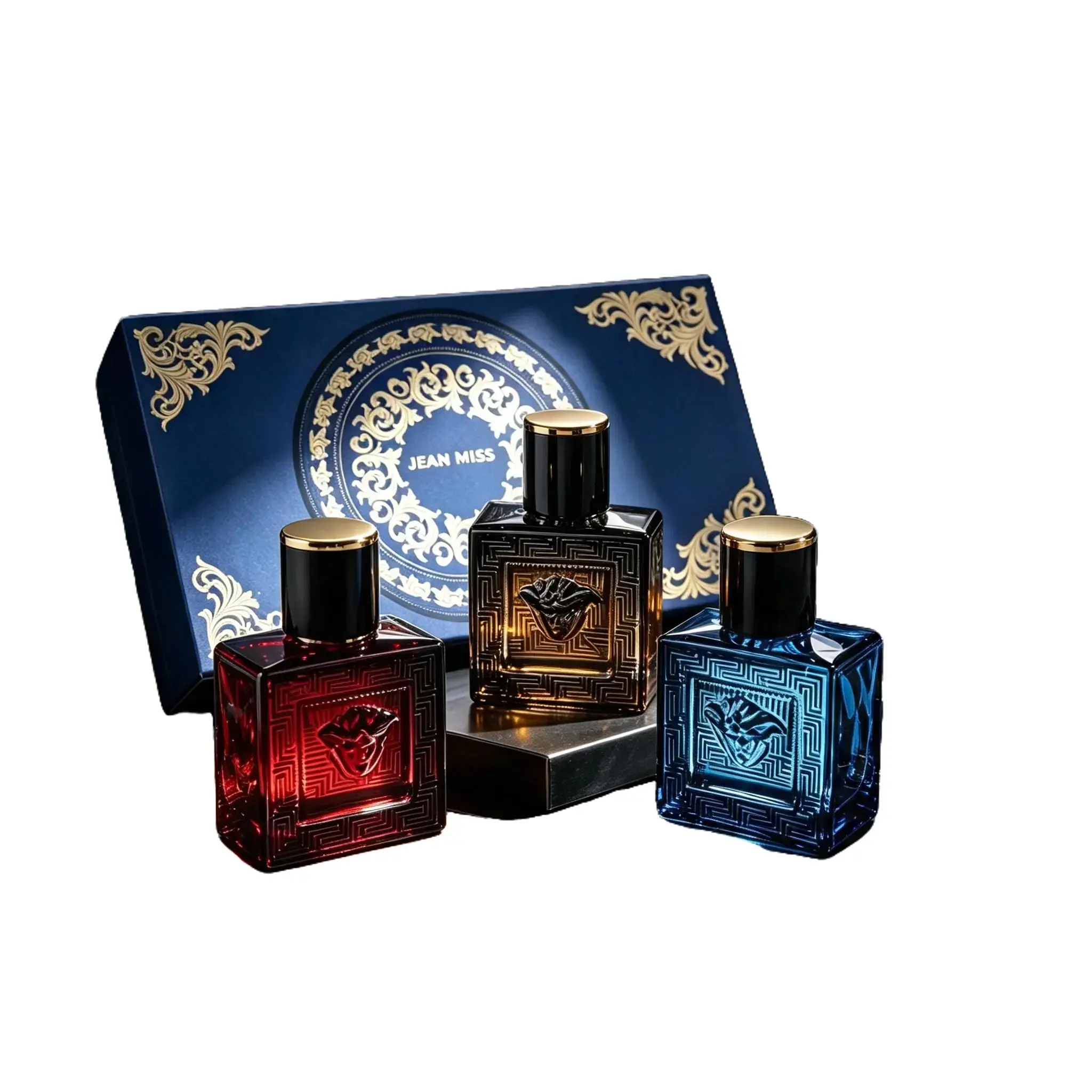 3-Piece Men's Fragrance Cift Set:Ocean Breeze,Cedarwood & Amber Eau De Toilette, 3OmlPortable Perfume Bottles for TraveI LongLasting cologne perfumes I Charm Fragrance,Elegant Fragrance, Holiday Gift, Fragrance VarietyPack, Fragrance Gift Box, unique