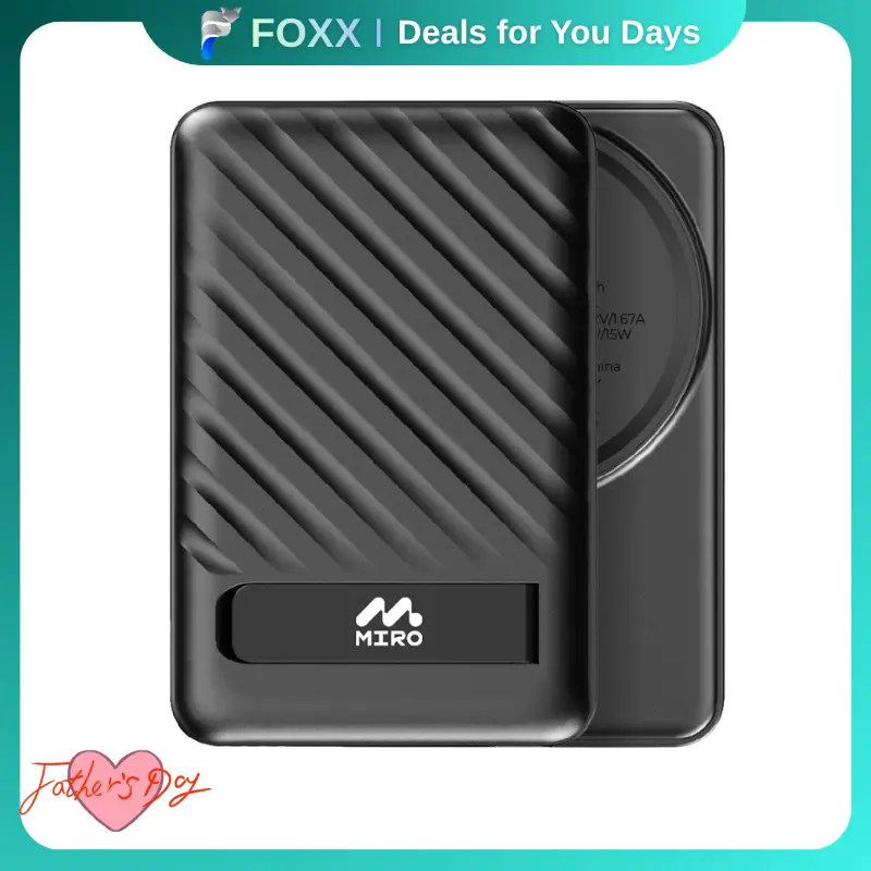 【B1-B4】MIRO Power Banks – Pocket-Sized 15W-22.5W Fast Chargers for Phones & Tablets, Powerful & Portable On-the-Go Charging, Ideal for Travel, Work, Outdoor Activities & Daily Use, Reliable & Convenient, Perfect Gift for Tech Lovers & Holidays