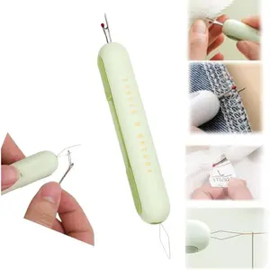 2 in 1  Upgraded Sewing Needle Threader and Seam RipperTool for Needle Threading and Seam Removal Suitable for Sewing Enthusiasts and Elderly.