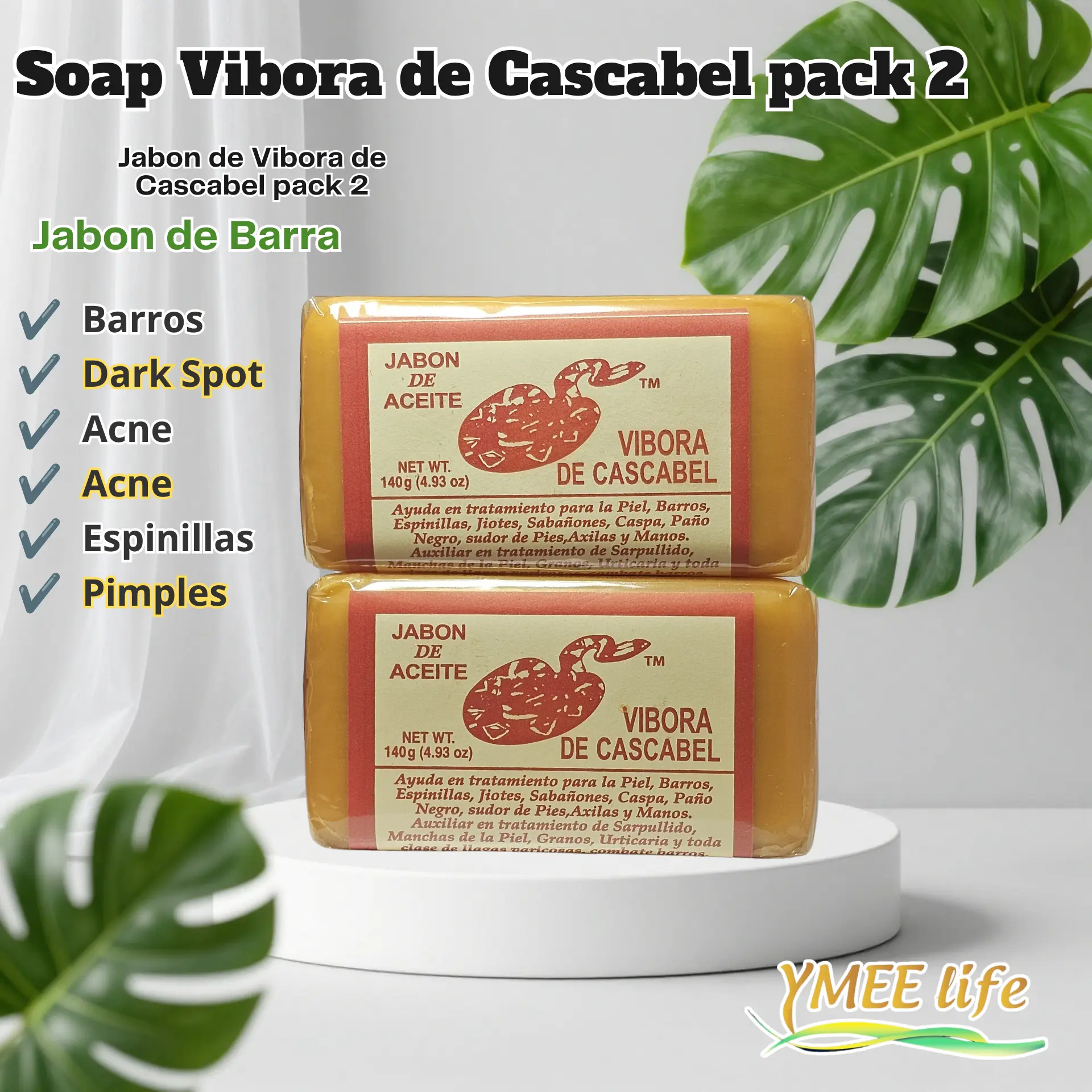 Vibora de Cascabel Abietic Acid Soap Paste Body Wash, 2-Pack Body Care Cleanser with Glycerin for Skin Repair & Acne Treatment, Pack Of 2, Hydrating, Pimples Acne