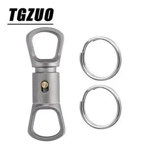 1pc Multifunctional Keychain, Titanium Alloy Material, Detachable Design, Men's Keychain, Durable and Stylish Accessory