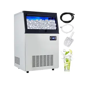 GARVEE 90LBS/24H, Commercial Ice Machine 110V Ice Machine with 33 LBS Storage Bin, Ideal for Restaurant, Home, Bars, Coffee Shop